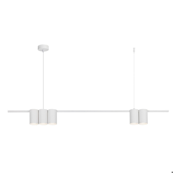 Lampadario orizzontale moderno bianco per soggiorno fp