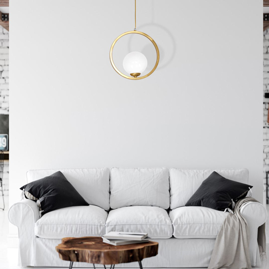 Lampada per camera da letto moderno oro ottone anticato fp