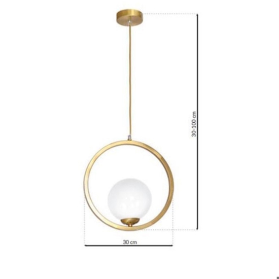 Lampada per camera da letto moderno oro ottone anticato fp
