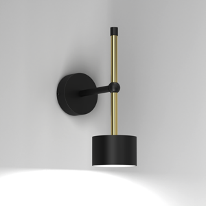 Applique per parete nero oro per soggiorno fp