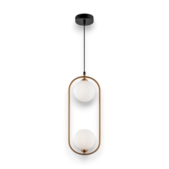 Maytoni ring lampadario per stanza da letto ring dorato pendente