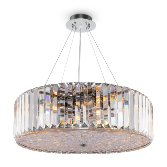 Lampadario di cristallo recinto maytoni vetro trasparente per soggiorno
