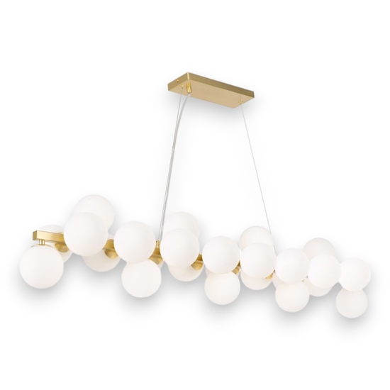 Maytoni lampadario oro moderno dallas per soggiorno sfere in vetro