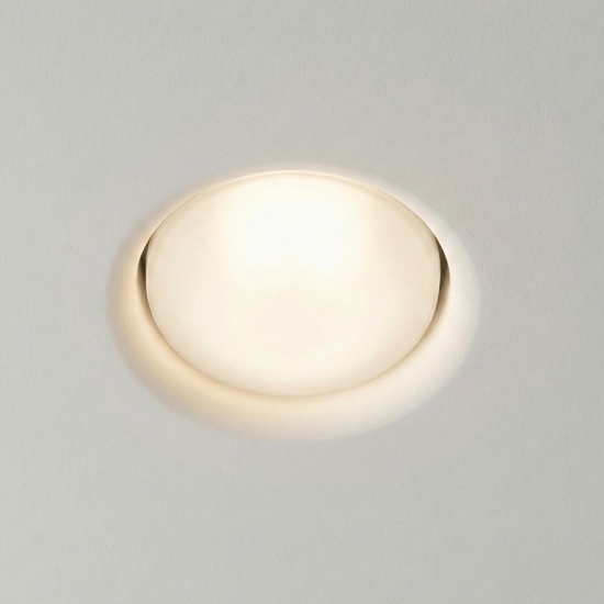 Faretto in gesso da incasso tondo gx53 led