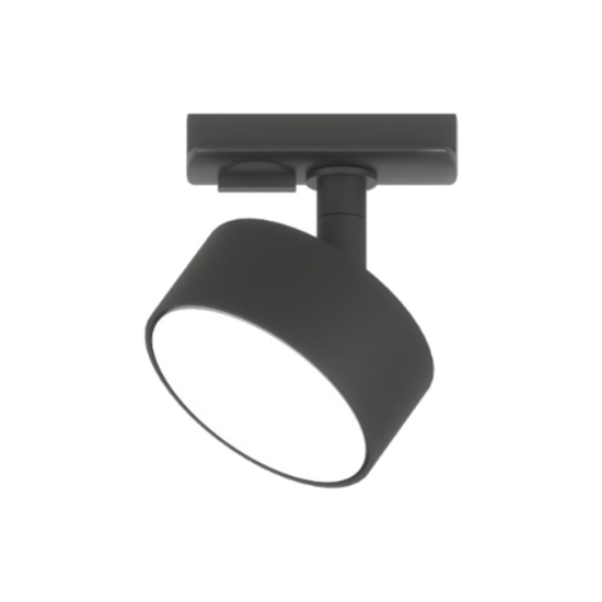 Sistema binario 200cm nero monofase con 6 spot gx53 orientabili