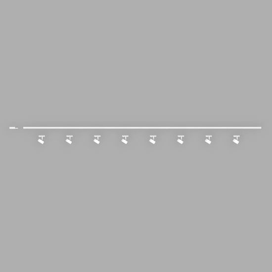 Luci a binario 300cm bianco con spot gx53 orientabili