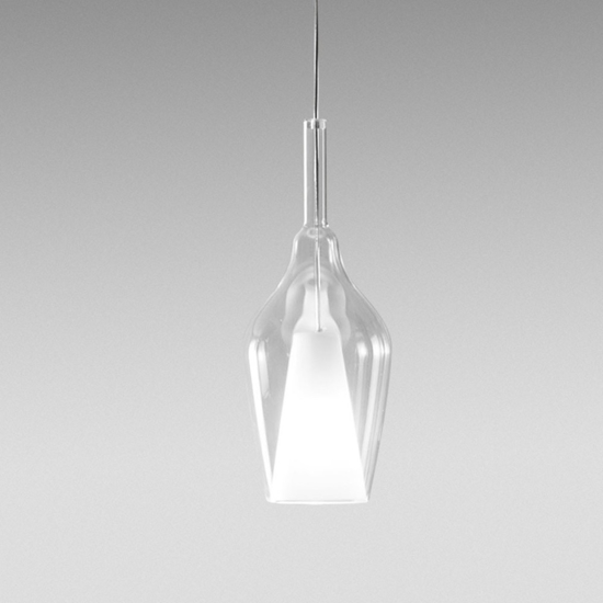 Lampada a sospensione ofelia gea luce in vetro