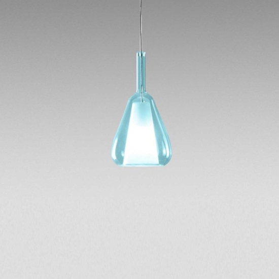 Gea luce ofelia lampada a sospensione per cucina moderna colore blu