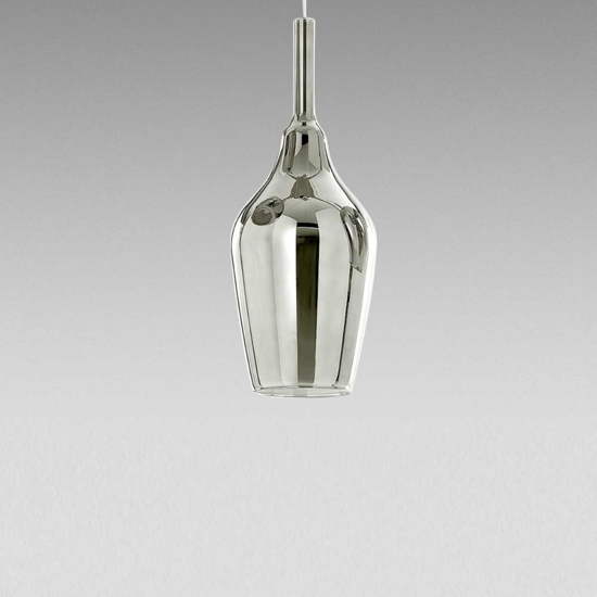 Gea luce lampada a sospensione ofelia colore cromo