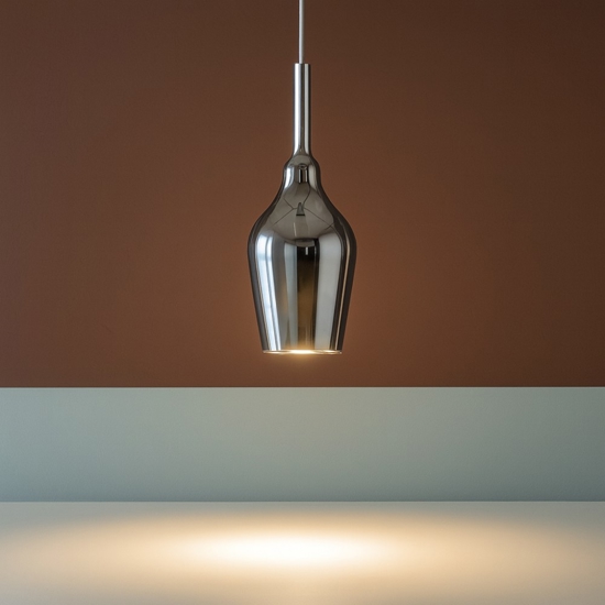 Gea luce lampada a sospensione ofelia colore cromo