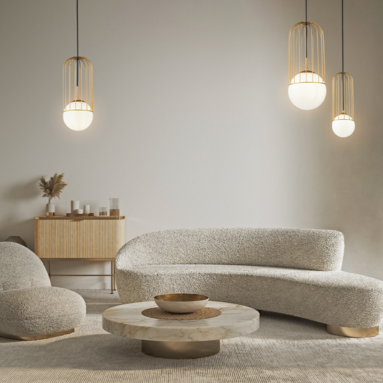 Lampada per bagno oro sfera vetro maytoni telford