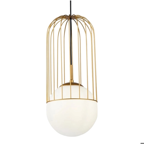 Lampada per bagno oro sfera vetro maytoni telford
