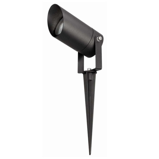 Top light paco faretto con picchetto nero da giardino ip65