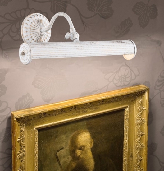 Maytoni renoir applique bagno bianco anticato per specchio
