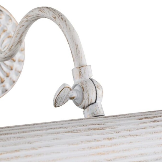 Maytoni renoir applique bagno bianco anticato per specchio