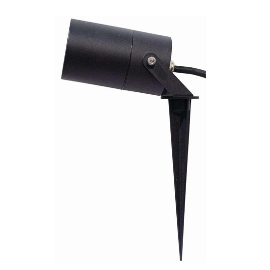 Top light pico faretto con picchetto per esterno giardino nero