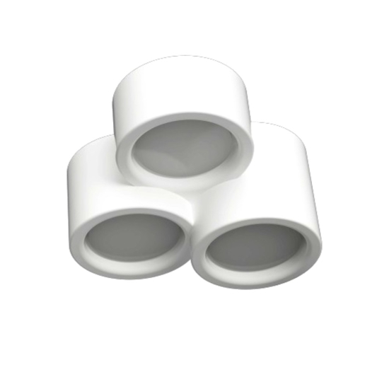 Plafoniera da cucina in gesso bianca moderna