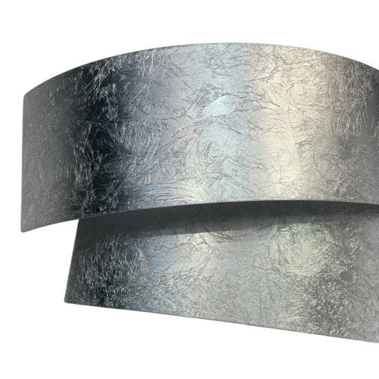 Marchetti pura applique lampada da parete foglia argento fp