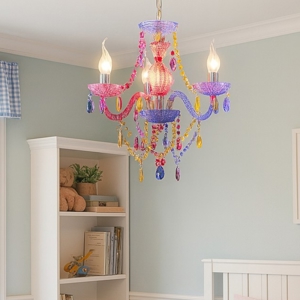 Lampadario multicolor per cameretta