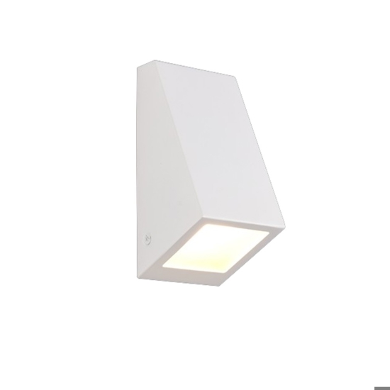 Applique da esterno da facciata bianco luce verso il basso design moderno