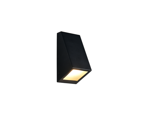 Applique nera per facciata da esterno luce verso il basso ip44