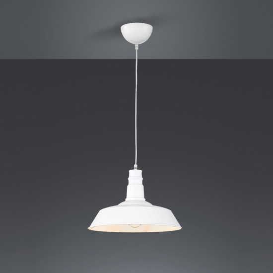 Lampadario da cucina minimale metallo bianco h150 cm max