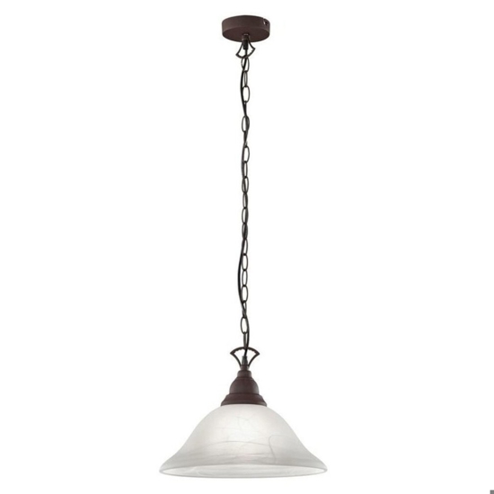 Lampadario da cucina ruggine per penisola rustica