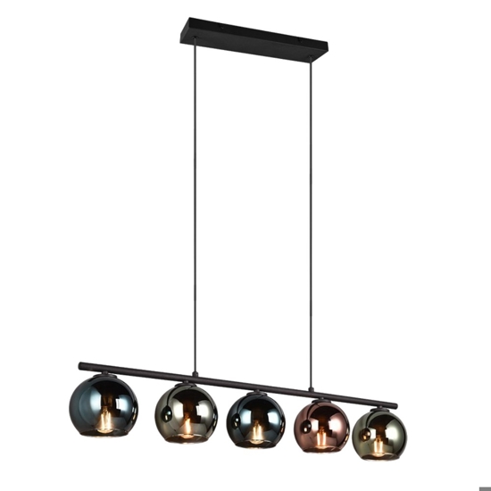 Lampadario da cucina moderna sfere effetto specchio multicolor