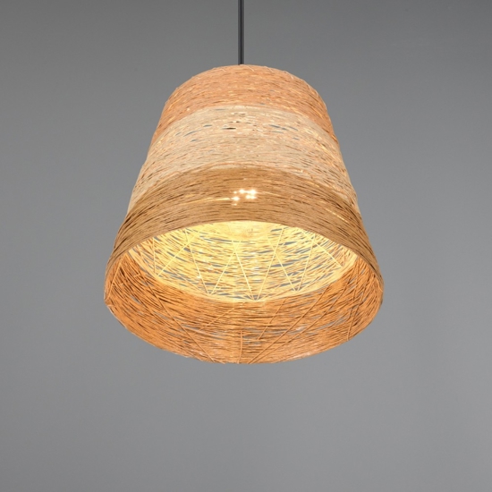 Lampadario per cucina moderna 30 cm in materiale naturale