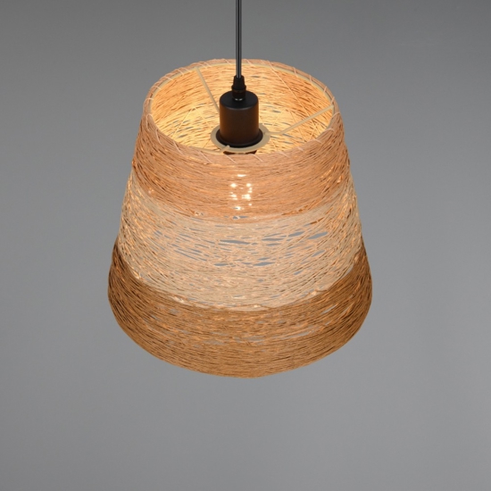 Lampadario per cucina moderna 30 cm in materiale naturale