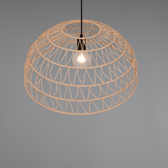 Lampadario a cupola per cucina marrone 60 cm