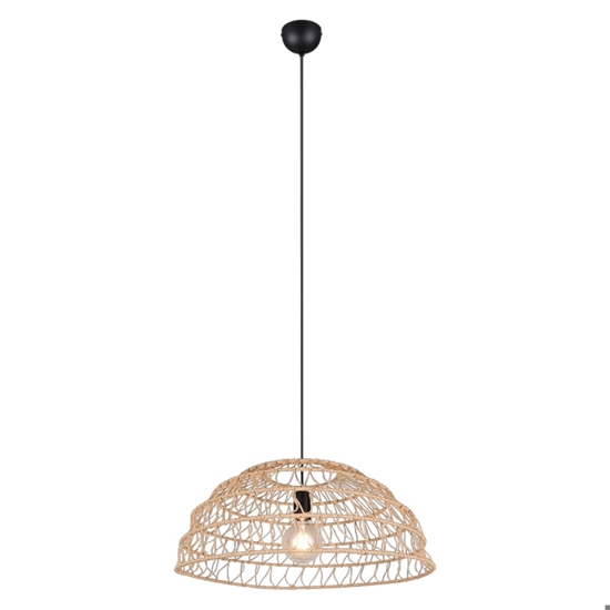 Lampadario a cupola per cucina marrone 60 cm
