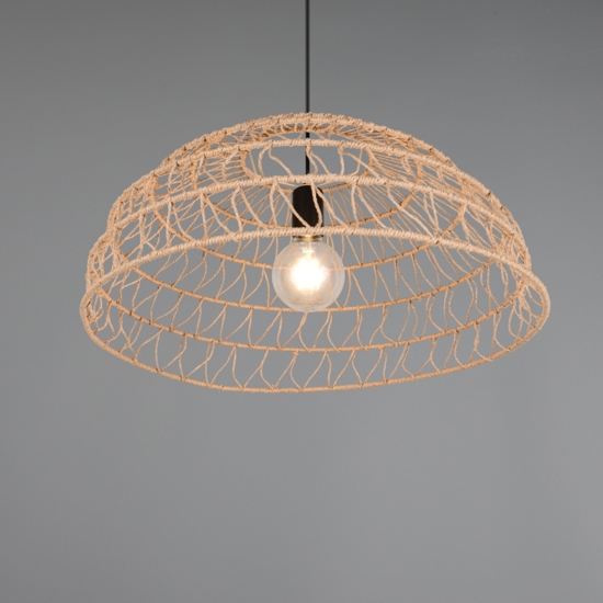 Lampadario a cupola per cucina marrone 60 cm