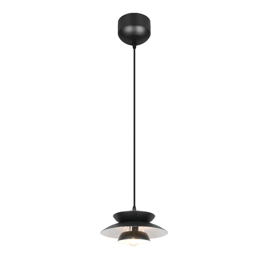 Lampada a sospensione di metallo design nera per isola penisola