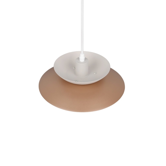 Lampada a sospensione beige in metallo design per isola penisola