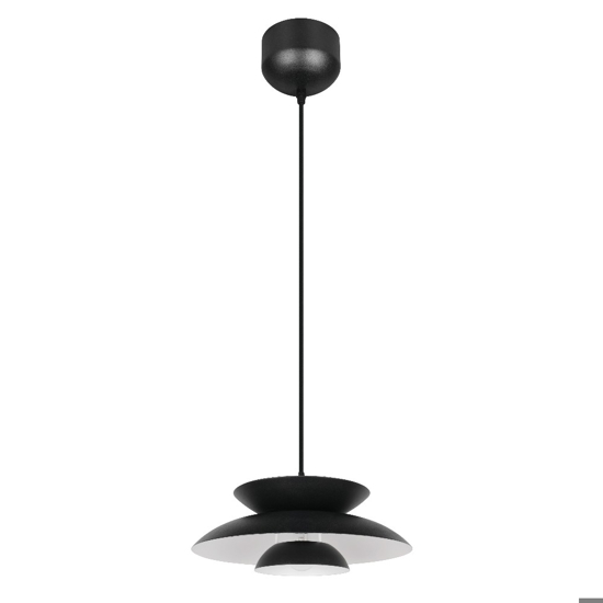 Lampadario per cucina di metallo nero design moderno