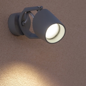 Top light roma faretto grigio per esterno anti corrosione ip66