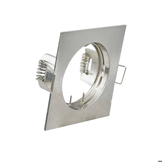 Faretto da incasso quadrato nichel controsoffitto