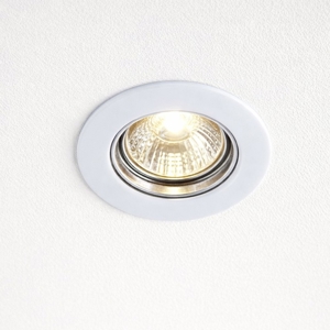 Faretto da incasso per cartongesso metallo bianco rotondo