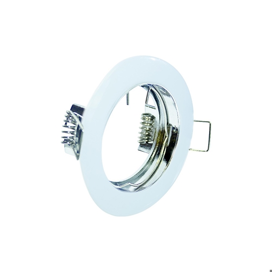 Faretto da incasso per cartongesso metallo bianco rotondo