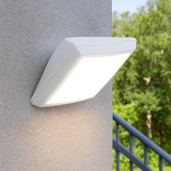 Applique da esterno bianca anti ruggine siena top light