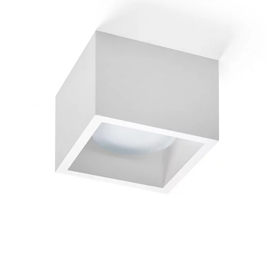 Plafoniera quadrata da cucina sforzin mylasa in gesso