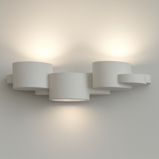 Chio sforzin applique di gesso design moderna bianca