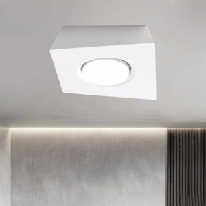 Plafoniera da cucina gesso bianco design sforzin anchise moderna