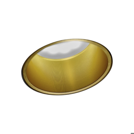 Faretto di gesso oro thessaly sforzin rotondo da incasso