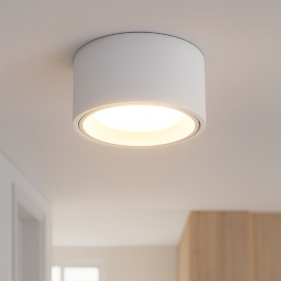 Faretto di gesso bianco alluminio nasso sforzin per cucina