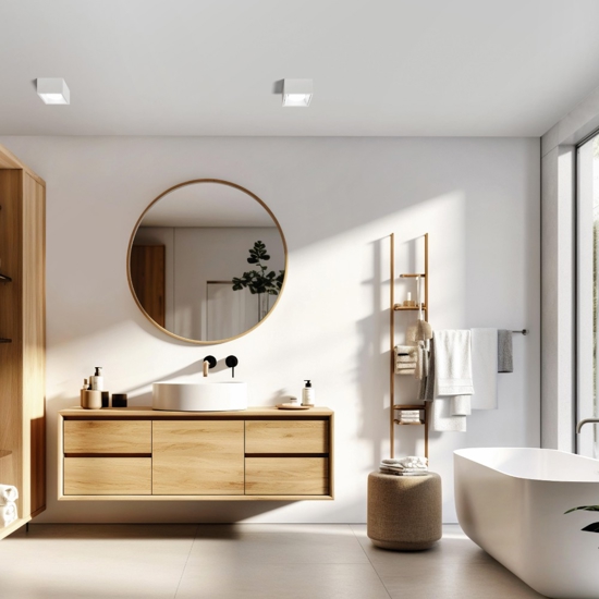Plafoniera nasso quadrata per cucina design minimal