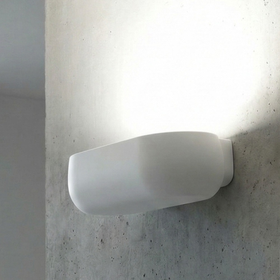 Applique di gesso bianco moderno sforzin mysia
