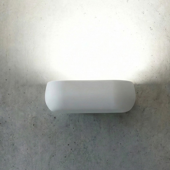 Applique di gesso bianco moderno sforzin mysia