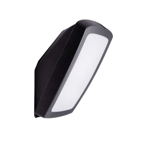 Applique da esterno nera anti corrosione top light trento